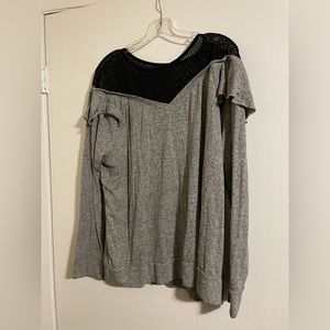 Lane Bryant Livi 18/20 Gray and Black Shirt